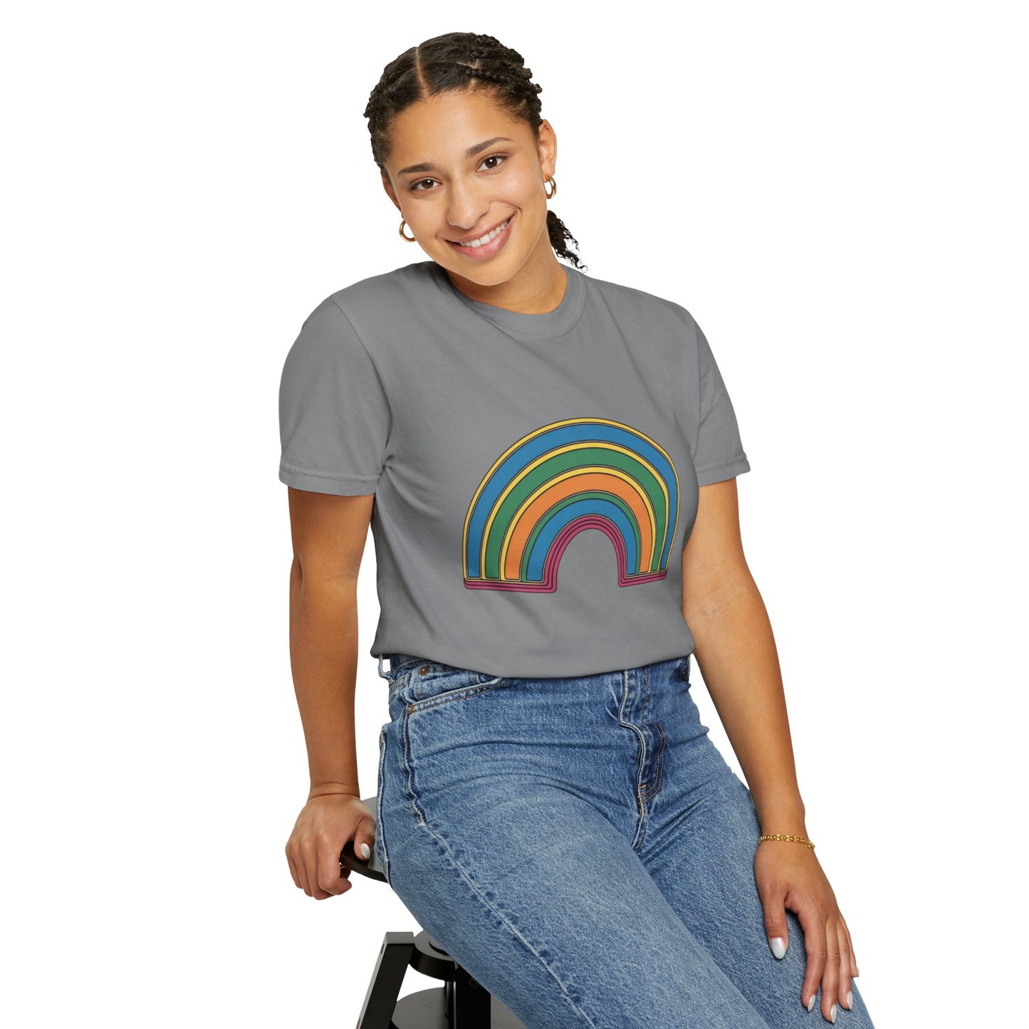 Don't Label Me Unisex Rainbow Awareness T-Shirt – Soft Ethical Garment-Dyed Tee (S–4XL) - Eco-Friendly Casual Wear