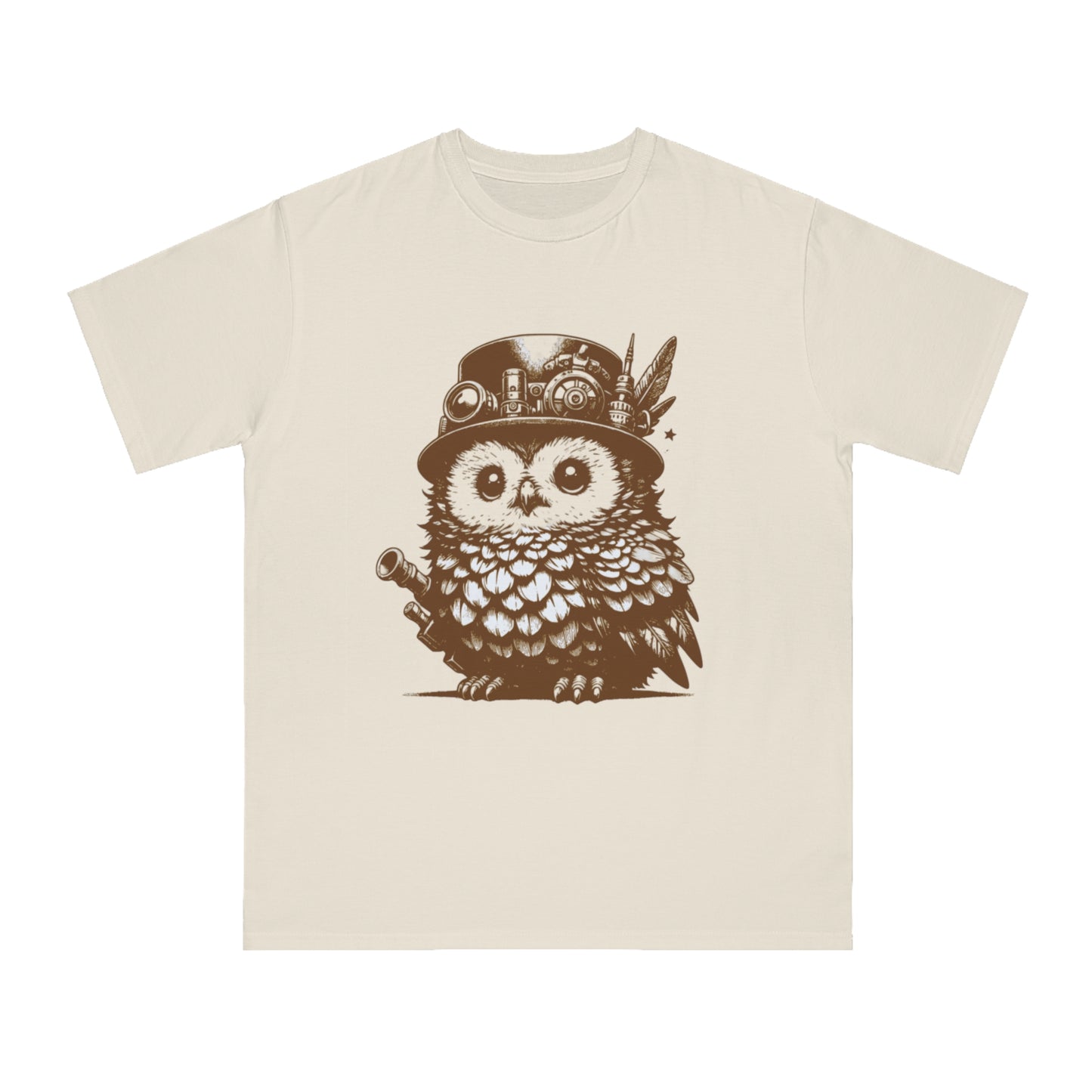 Steampunk Owlin T-Shirt | Nerdy decor | Fantasy Lover Gift | Geek attire | Made up animal | DnD accessories