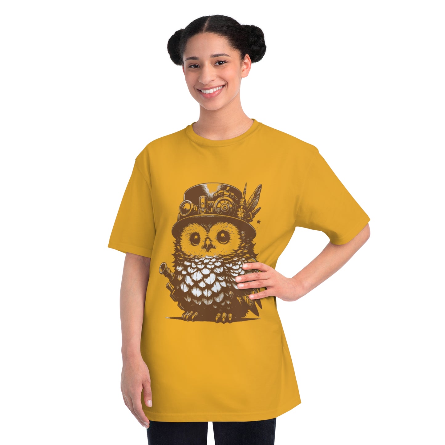 Steampunk Owlin T-Shirt | Nerdy decor | Fantasy Lover Gift | Geek attire | Made up animal | DnD accessories