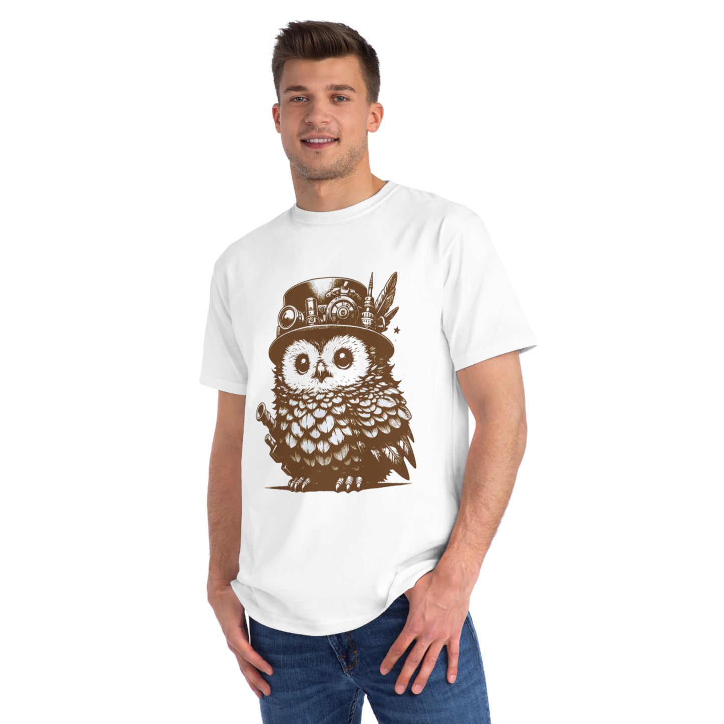 Steampunk Owlin T-Shirt | Nerdy decor | Fantasy Lover Gift | Geek attire | Made up animal | DnD accessories