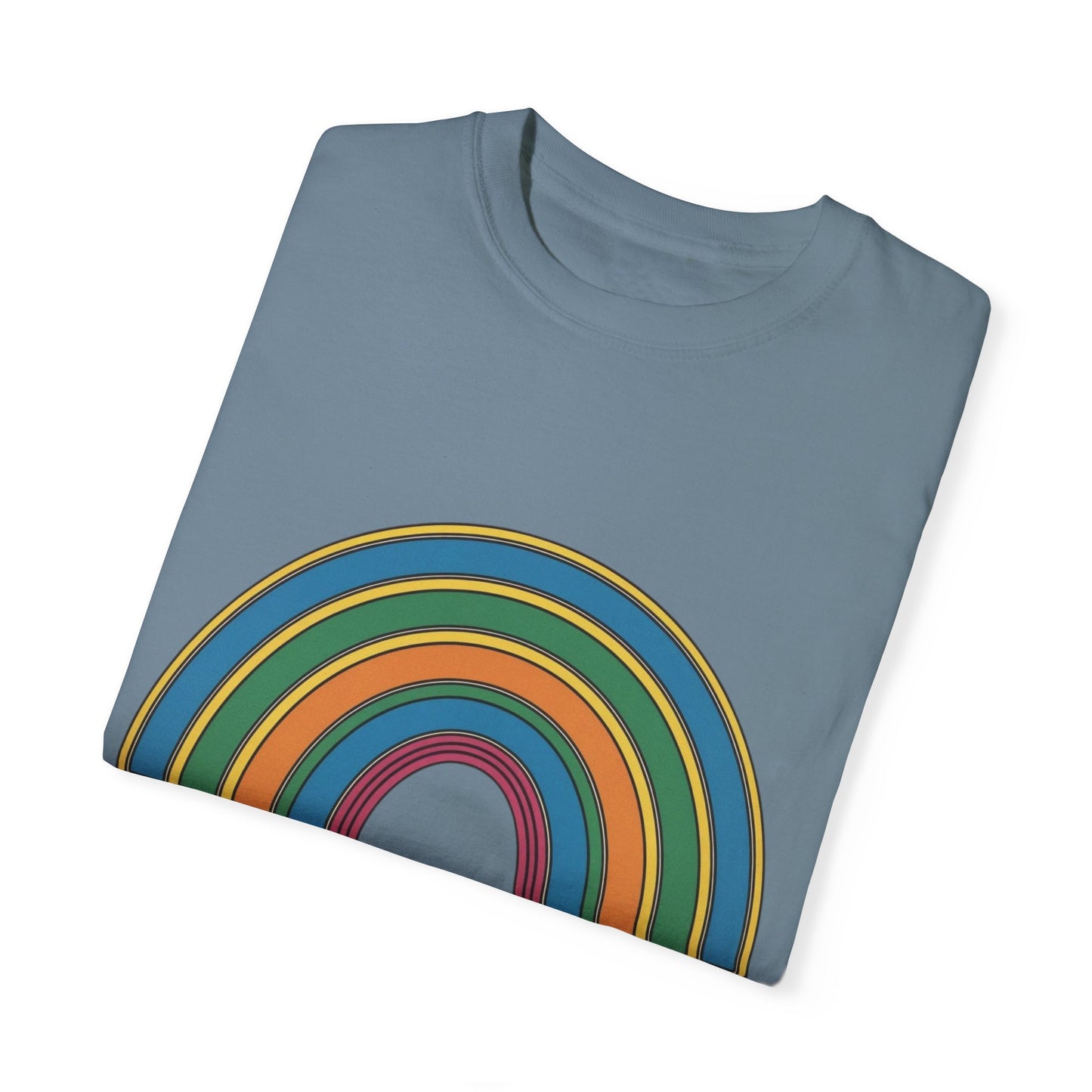 Don't Label Me Unisex Rainbow Awareness T-Shirt – Soft Ethical Garment-Dyed Tee (S–4XL) - Eco-Friendly Casual Wear