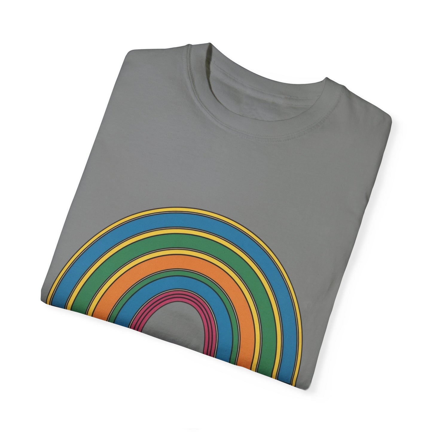 Don't Label Me Unisex Rainbow Awareness T-Shirt – Soft Ethical Garment-Dyed Tee (S–4XL) - Eco-Friendly Casual Wear