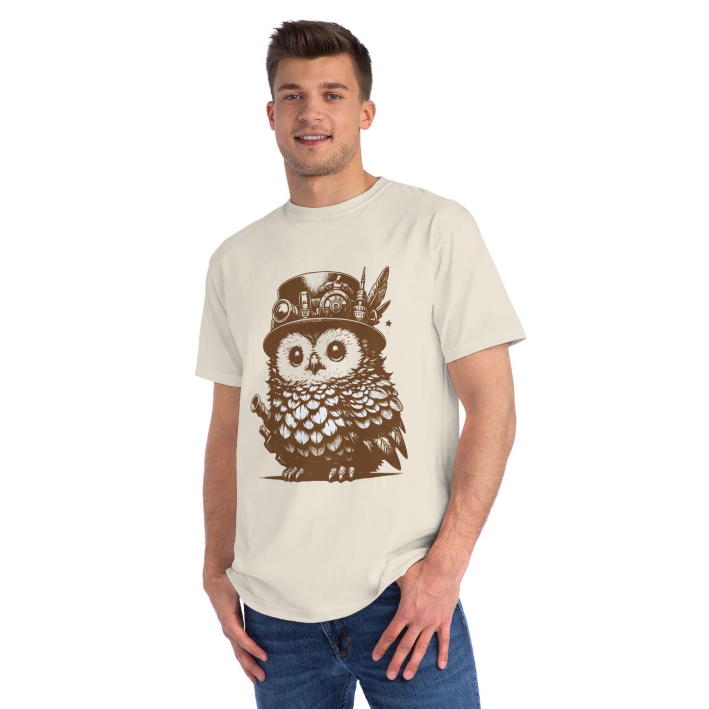 Steampunk Owlin T-Shirt | Nerdy decor | Fantasy Lover Gift | Geek attire | Made up animal | DnD accessories