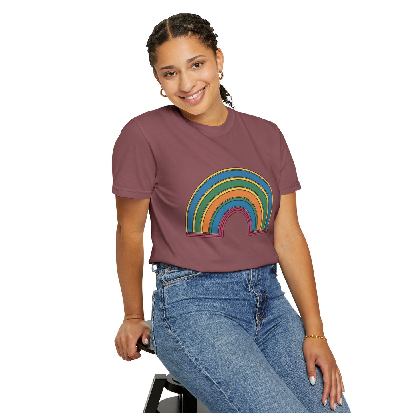 Don't Label Me Unisex Rainbow Awareness T-Shirt – Soft Ethical Garment-Dyed Tee (S–4XL) - Eco-Friendly Casual Wear