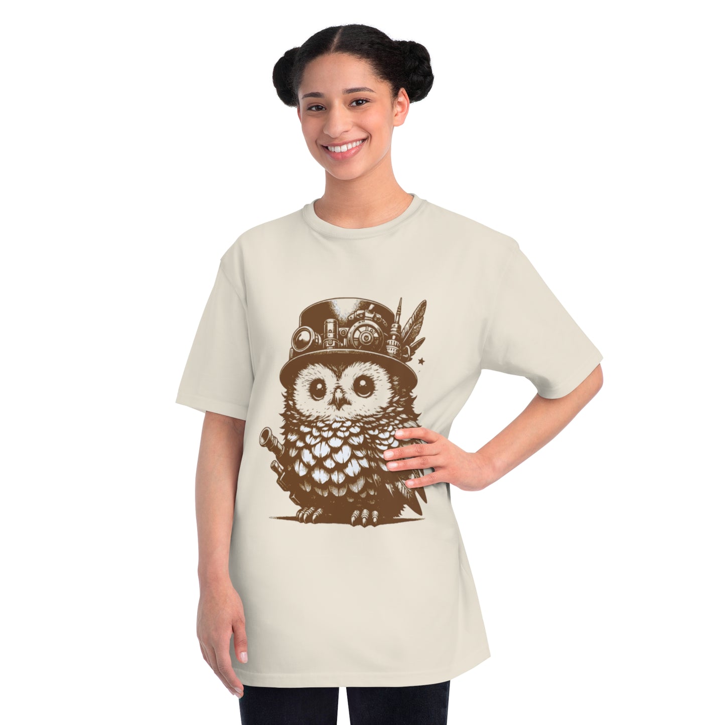 Steampunk Owlin T-Shirt | Nerdy decor | Fantasy Lover Gift | Geek attire | Made up animal | DnD accessories