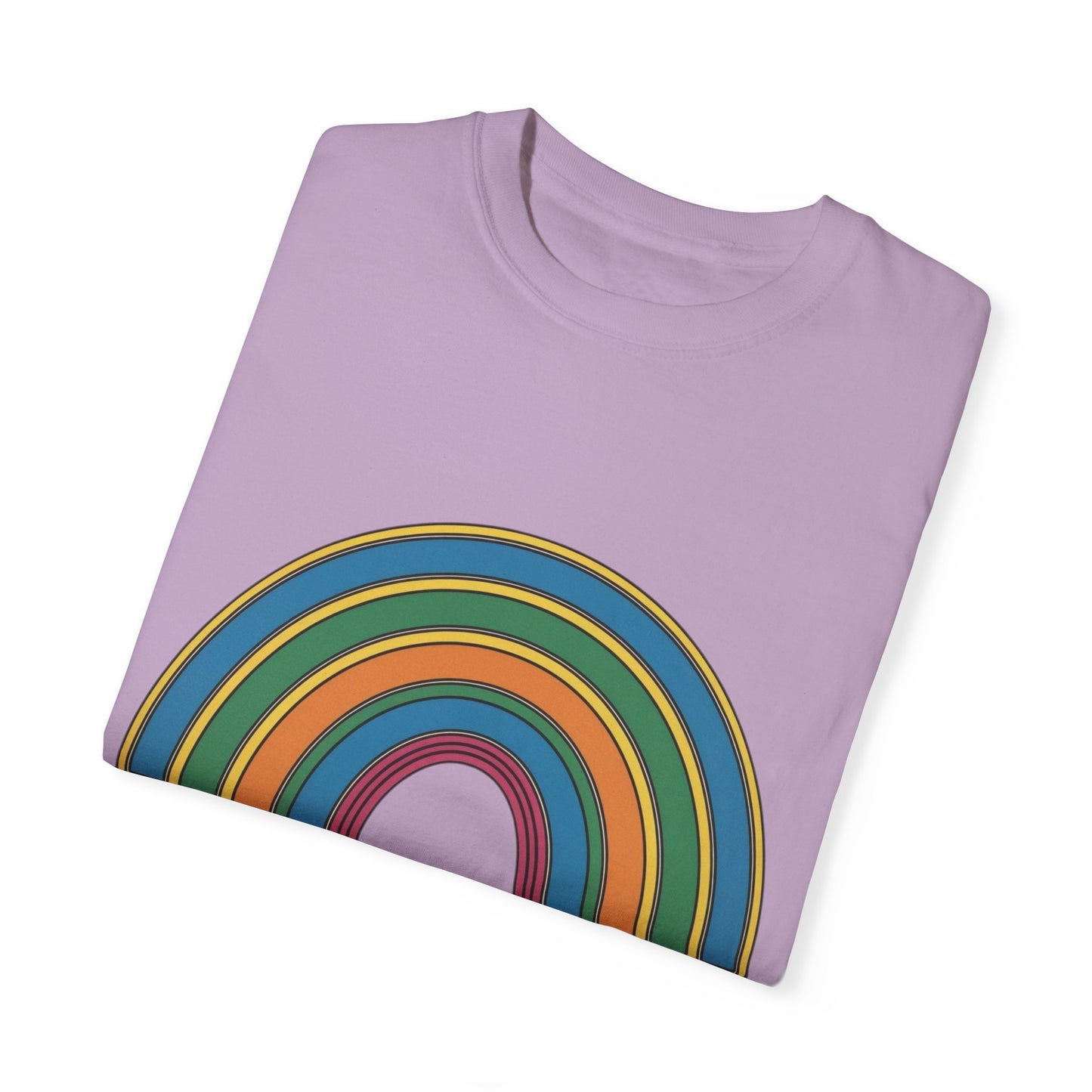 Don't Label Me Unisex Rainbow Awareness T-Shirt – Soft Ethical Garment-Dyed Tee (S–4XL) - Eco-Friendly Casual Wear