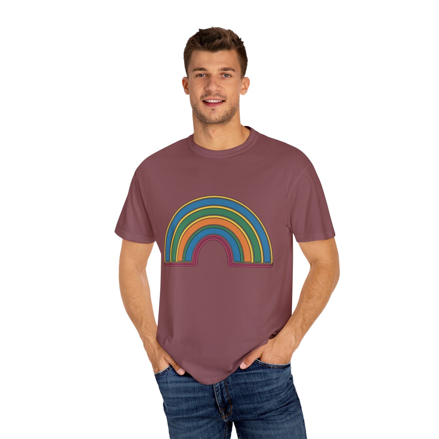 Don't Label Me Unisex Rainbow Awareness T-Shirt – Soft Ethical Garment-Dyed Tee (S–4XL) - Eco-Friendly Casual Wear