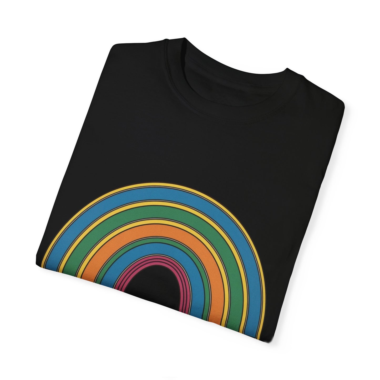 Don't Label Me Unisex Rainbow Awareness T-Shirt – Soft Ethical Garment-Dyed Tee (S–4XL) - Eco-Friendly Casual Wear