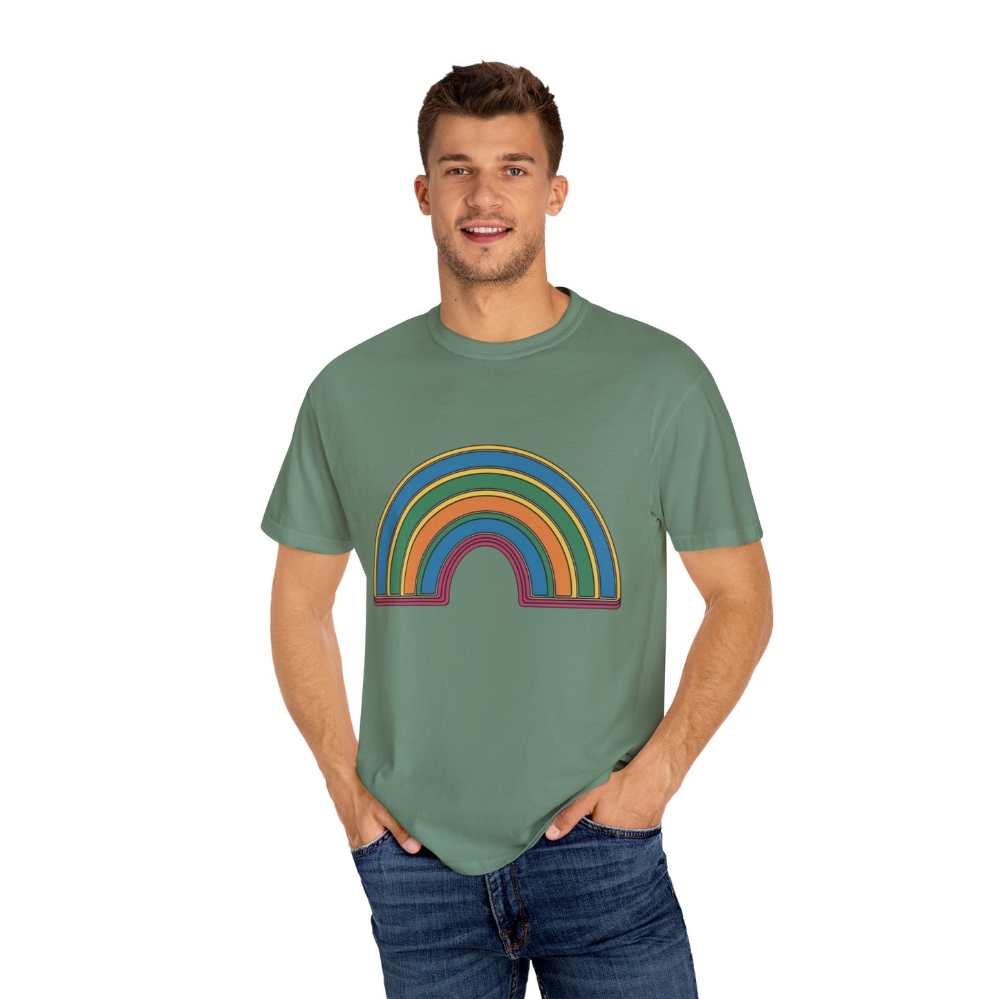 Don't Label Me Unisex Rainbow Awareness T-Shirt – Soft Ethical Garment-Dyed Tee (S–4XL) - Eco-Friendly Casual Wear