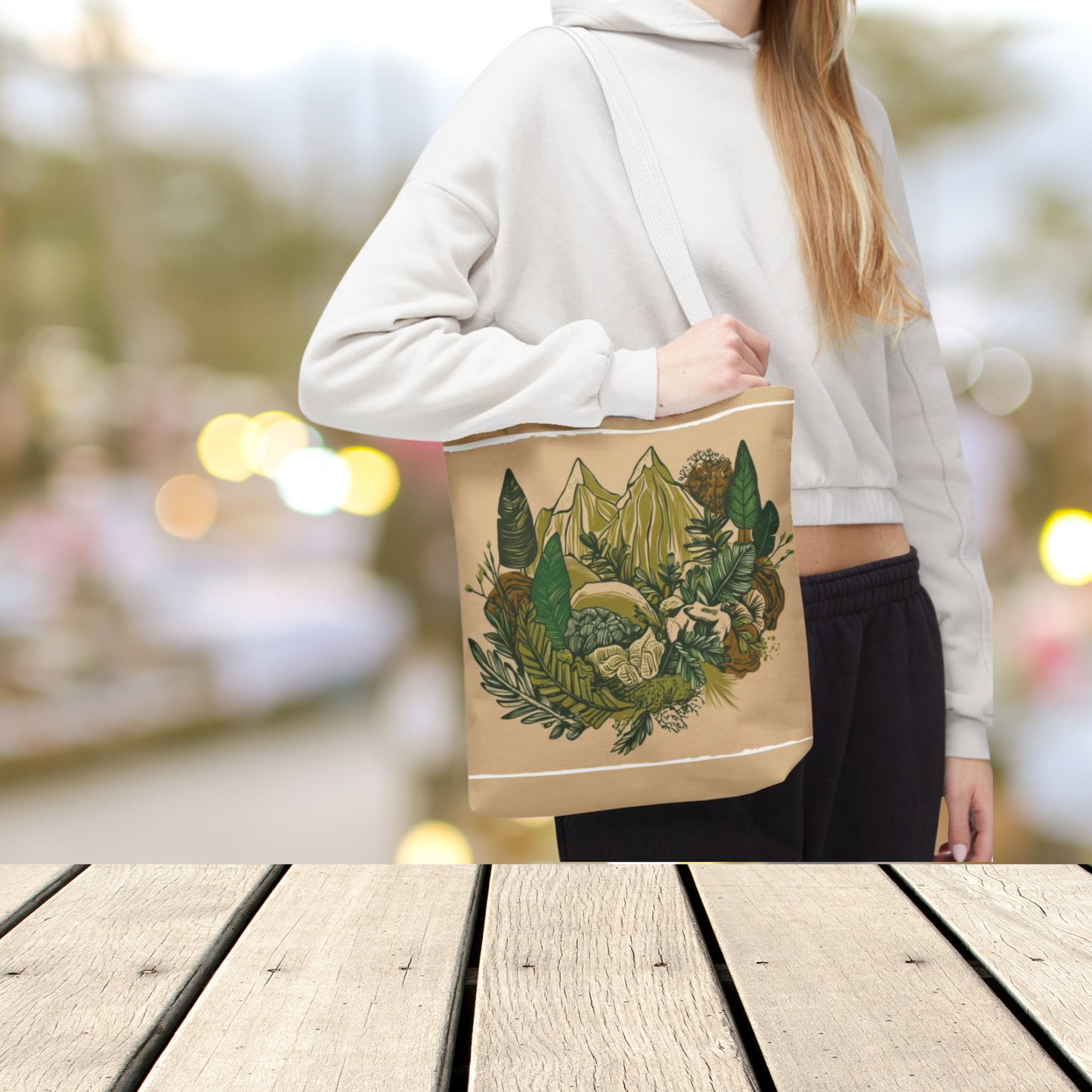 Mountain Wilderness Tote Bag for Nature Lovers |Scenic Mountain reusable grocery bag |Hikers farmers market tote |Adventure seeker gift
