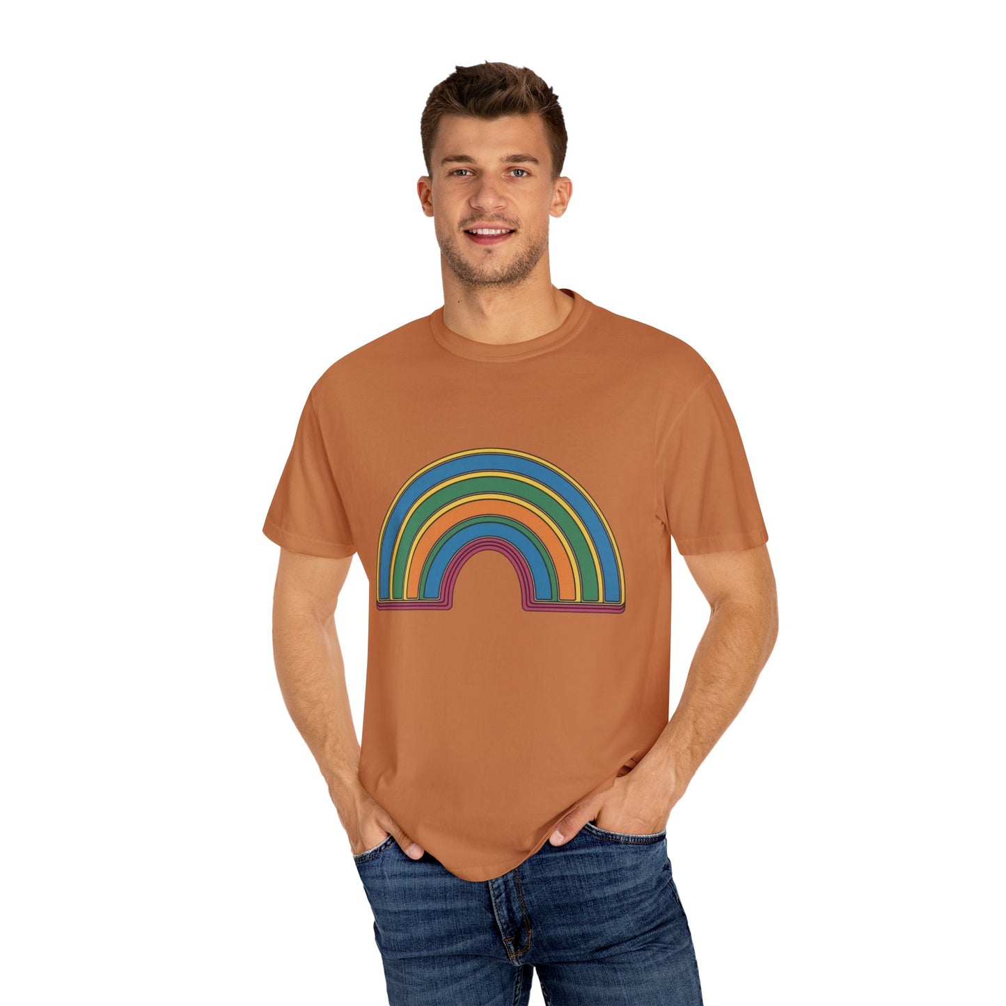 Don't Label Me Unisex Rainbow Awareness T-Shirt – Soft Ethical Garment-Dyed Tee (S–4XL) - Eco-Friendly Casual Wear