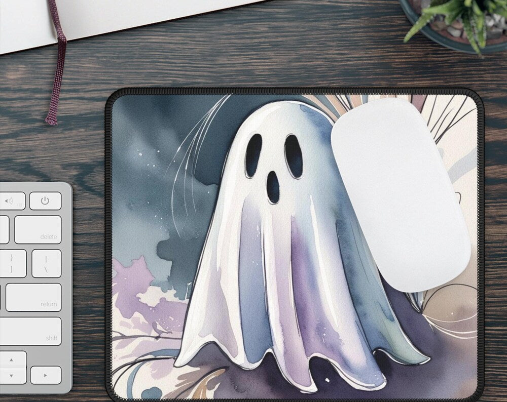 Kawaii Ghost Gaming Mouse Pad